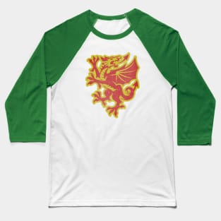 Welsh Dragon Baseball T-Shirt